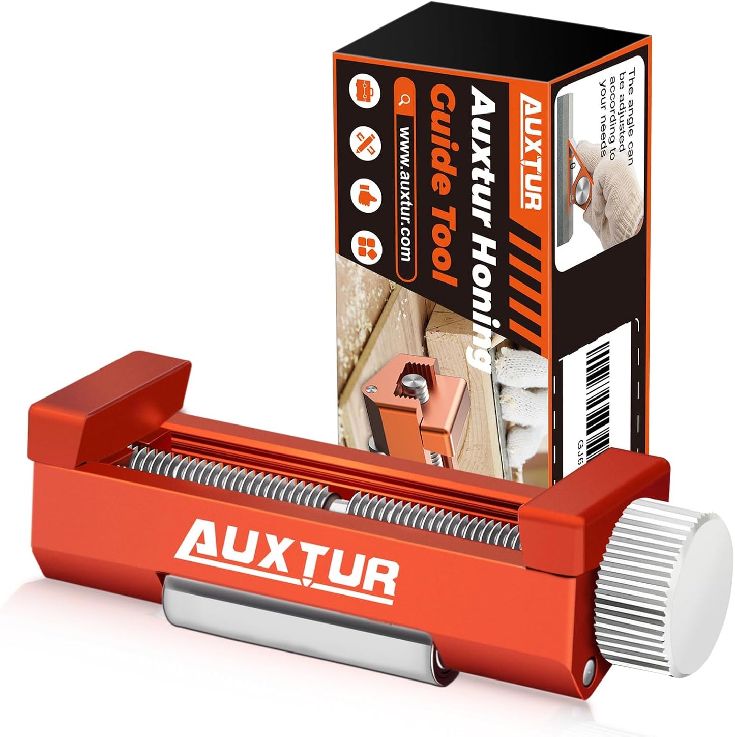 Sharpening Stone with Honing Guide Tool Set for Woodworking.Flattening Stone.Complete Sharpening System Woodworking Tools for Chisel Sharpening and Plane Restoration(guide+stone)
