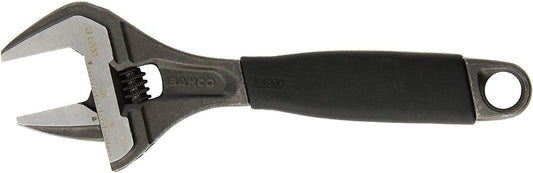 ROCKLER Bahco BAH9031RUS Ergo Big-Mouth Adjustable Wrench with Rubber Handle - 8 Inch - Black Phosphate Finish