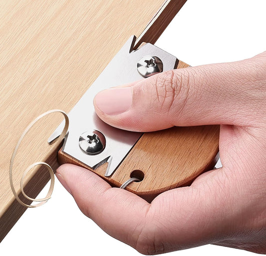 Edge Banding Trimmer. 2025 Upgraded Wood Edge Band Cutter with Wooden Handle and Stainless Steel Blade. Professional Veneer Edge Trimmer Tool for Woodworking. Veneer. PVC